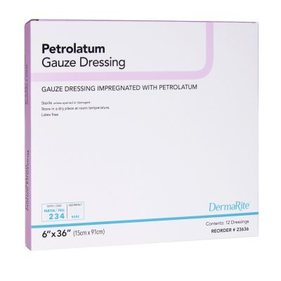 DermaRite® Petrolatum Impregnated Dressing, 6 x 36 Inch