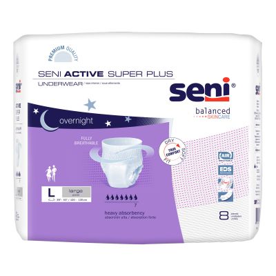 Seni® Active Super Plus Overnight Heavy Absorbent Underwear, Large