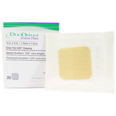 DuoDerm® Extra Thin Hydrocolloid Dressing, 6 x 7 Inch Triangle