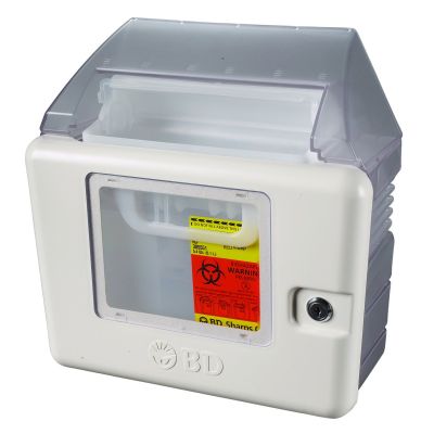 CABINET, SHARPS WALL PATIENT ROOM SM (1/CS)