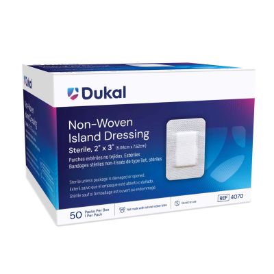Dukal Island Dressing with Border, 2 x 3 Inch