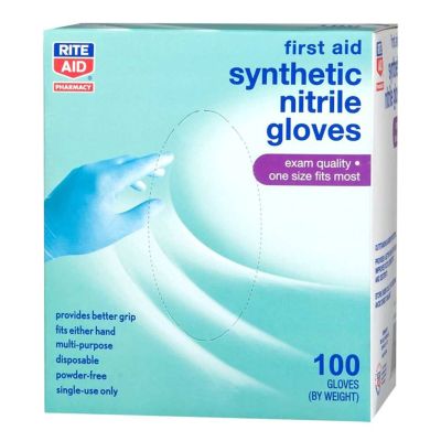 Rite Aid® Nitrile Exam Glove, Medium, Blue