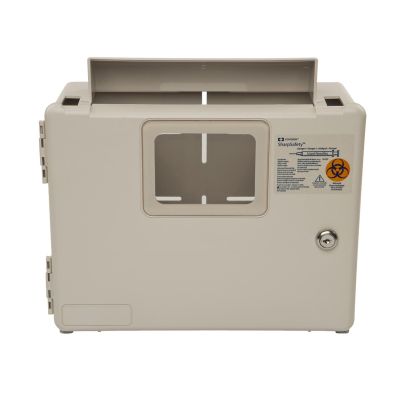 ENCLOSURE, SHARPS WALL W/GLV DISP 5QT (1/CS)