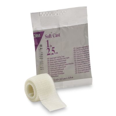 3M™ Scotchcast™ Soft Cast Tape, White, 1 Inch x 2 Yard