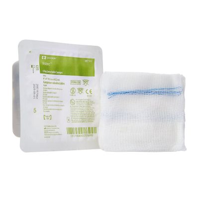 Visitec™ Sterile USP Type VII X-Ray Detectable Gauze Sponge, 4 x 4 Inch, 16-Ply