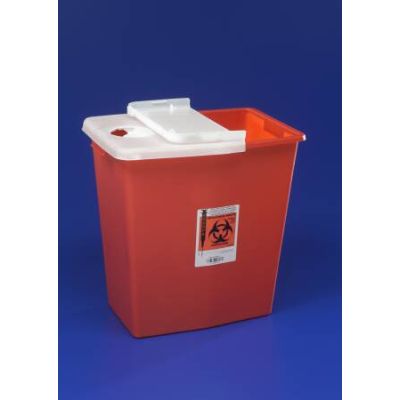 CONTAINER, SHARPS RED 12GL W/LID (10/CS)