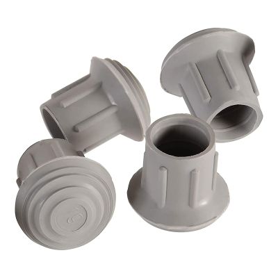 Mabis Replacement Tips for Walkers, Canes and Commode Chairs, 1-inch