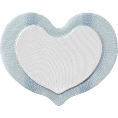 Biatain® Silicone Adhesive with Border Silicone Foam Dressing, 6 x 7-1/2 Inch