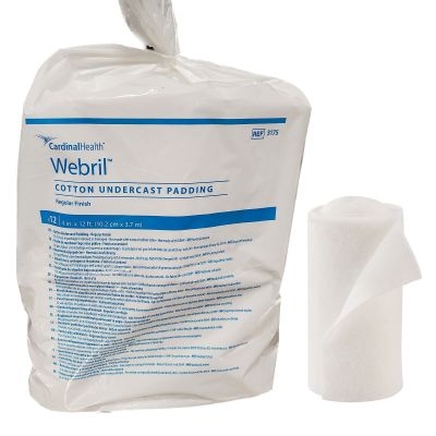 Webril™ Undercast Cotton Cast Padding, 4 Inch x 4 Yard