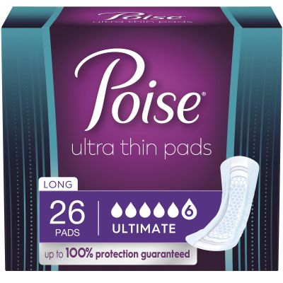 Poise® Fresh Protection™ Ultra Thin Pads, Ultimate Long