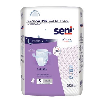Seni® Active Super Plus Overnight Heavy Absorbent Underwear, Small