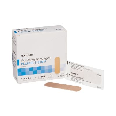 McKesson Tan Adhesive Strip, 1 x 3 Inch