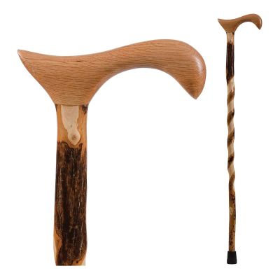 Brazos™ Twisted Hickory Derby Rustic Walking Cane, 34-Inch Height