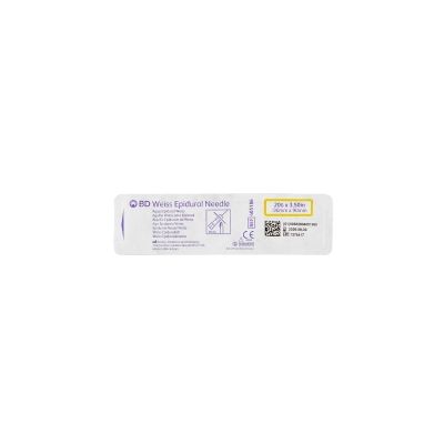 Epidural Needle Perisafe™ Weiss Style 20 Gauge 3-1/2 Inch Sterile