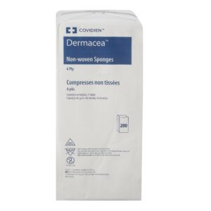 Nonwoven Sponge Dermacea™ 3 X 3 Inch 4-Ply NonSterile 200 per Pack