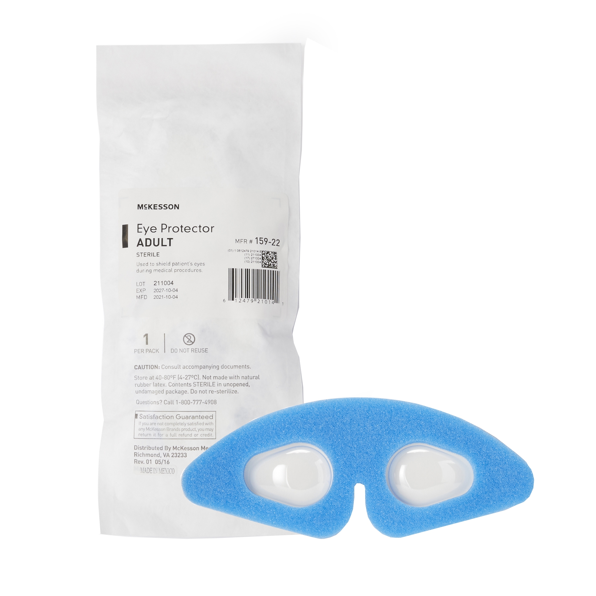 Eye Protector McKesson 8-1/8 X 2-9/10 Inch Adhesive