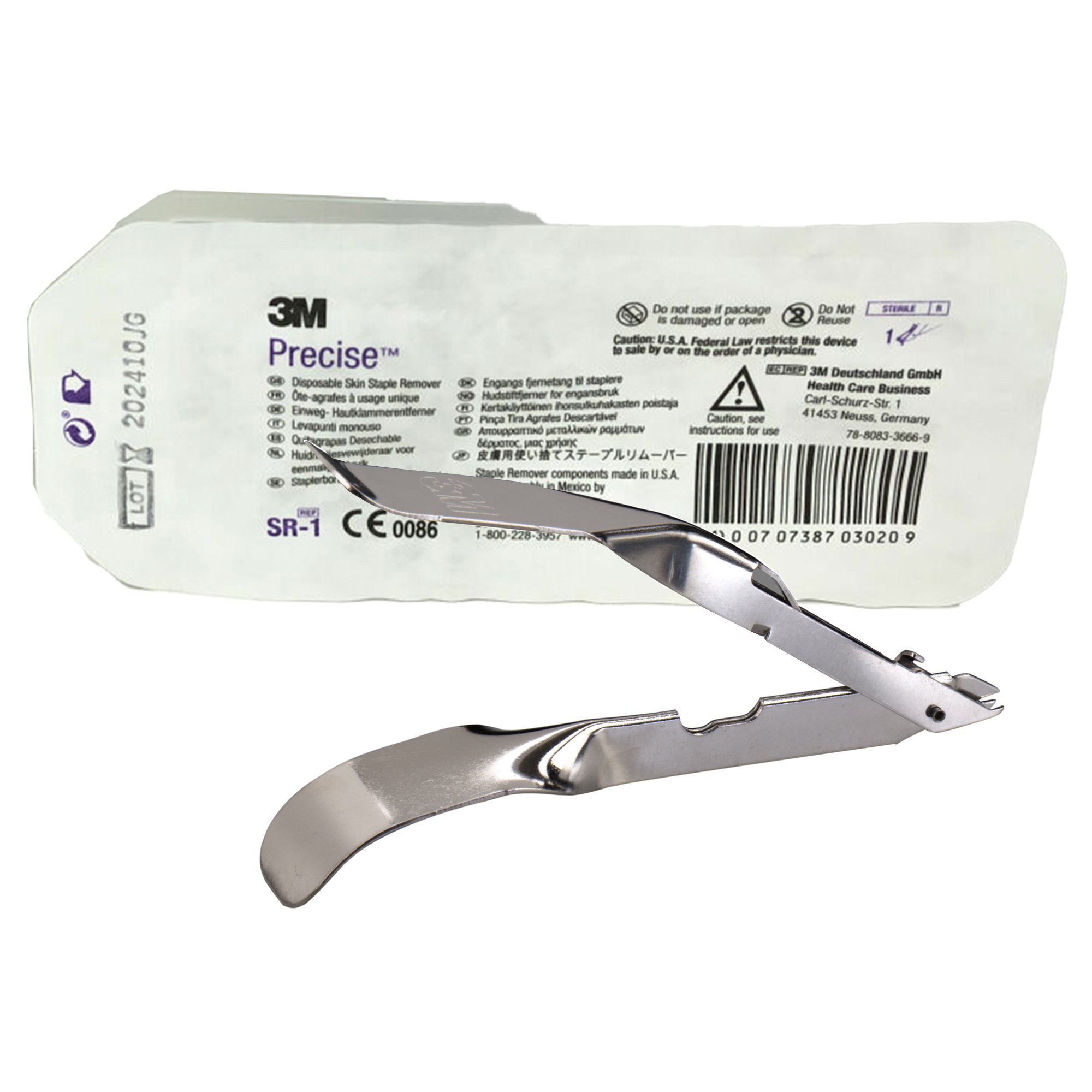 Skin Staple Remover Premium™ Scissor Style Handle Single Use