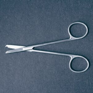 Stitch Scissors McKesson Littauer 4-1/2 Inch Length Office Grade Stainless Steel NonSterile Finger Ring Handle Straight Blunt Tip / Blunt Tip