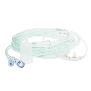 ETCO2 Nasal Cannula Curaplex® Adult Straight Prongs 7 Foot Tubing High Flow Rate